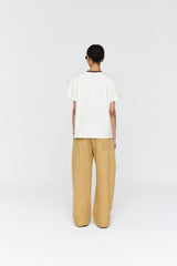 Aiden Tee  AW26 Deep Ivory + Brown