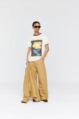 Aiden Tee  AW26 Deep Ivory + Brown