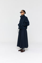 Noe Polo  AW26 Green + Ink + White Stripe