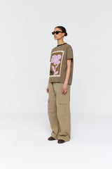 Aiden Tee  AW26 Deep Grey + Pink