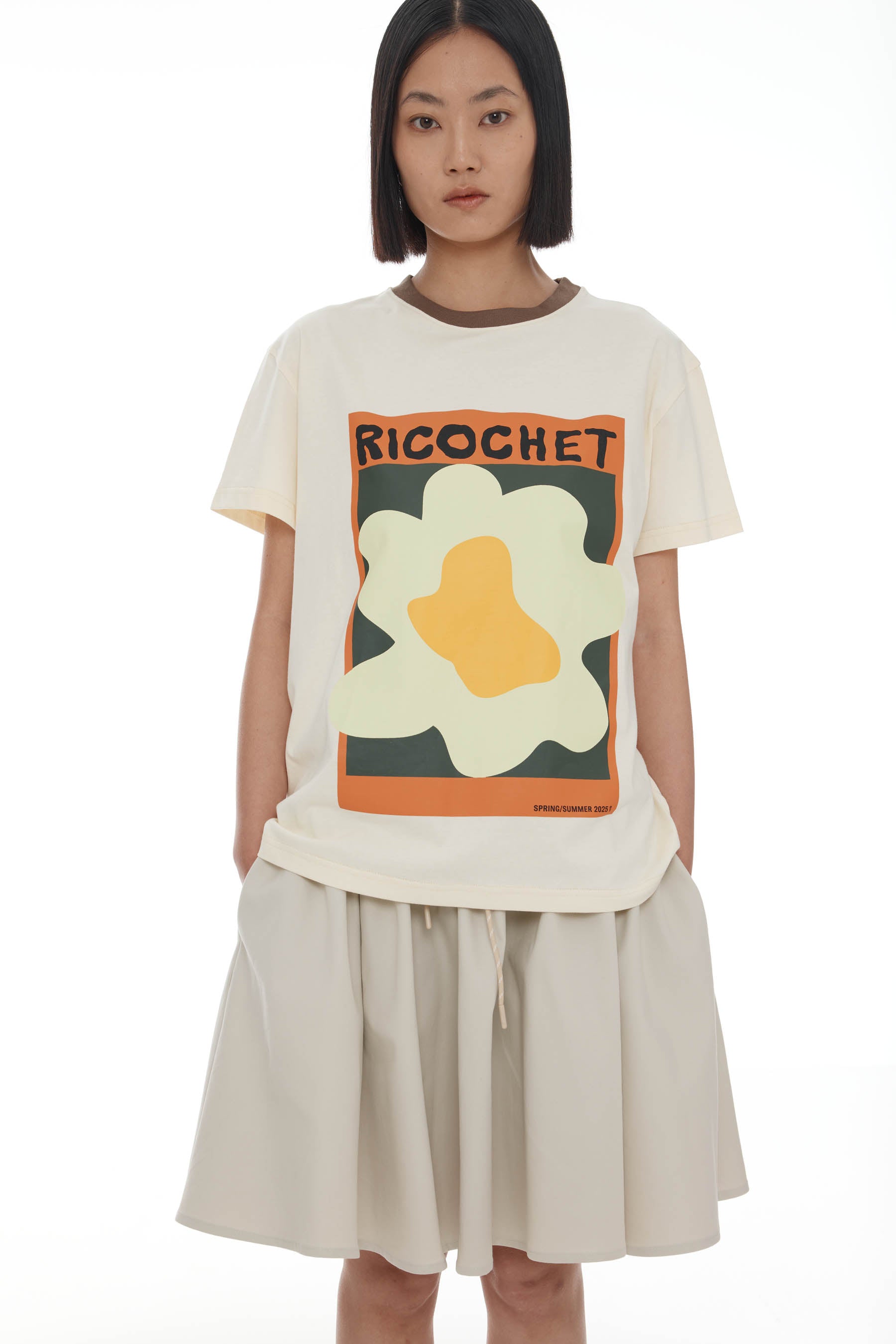 Aiden Tee SS25 Ivory + Mint