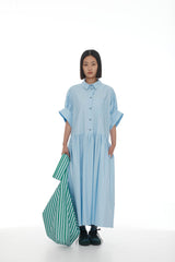 Joni Shirt Dress Pale Blue
