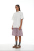 Linley Short SS25 Light Pink + Plum Stripe
