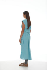 Sleeveless Diana Dress SS25 Ice Blue