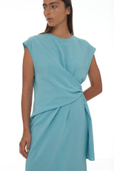 Sleeveless Diana Dress SS25 Ice Blue