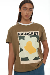 Aiden Tee SS25 Army Green + Mint