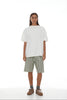 Linley Short SS25 Sage + Dark Khaki Stripe
