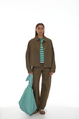 Hans Jean SS25 Dark Khaki