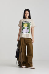 Aiden Tee  Sand Beige + Khaki SS26