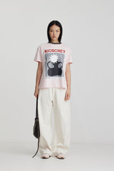 Aiden Tee  Soft Pink + Charcoal SS26