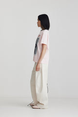 Aiden Tee  Soft Pink + Charcoal SS26