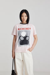 Aiden Tee  Soft Pink + Charcoal SS26