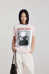 Aiden Tee  Soft Pink + Charcoal SS26