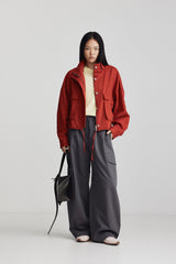David Jacket Berry Red SS26