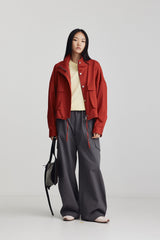 David Jacket Berry Red SS26