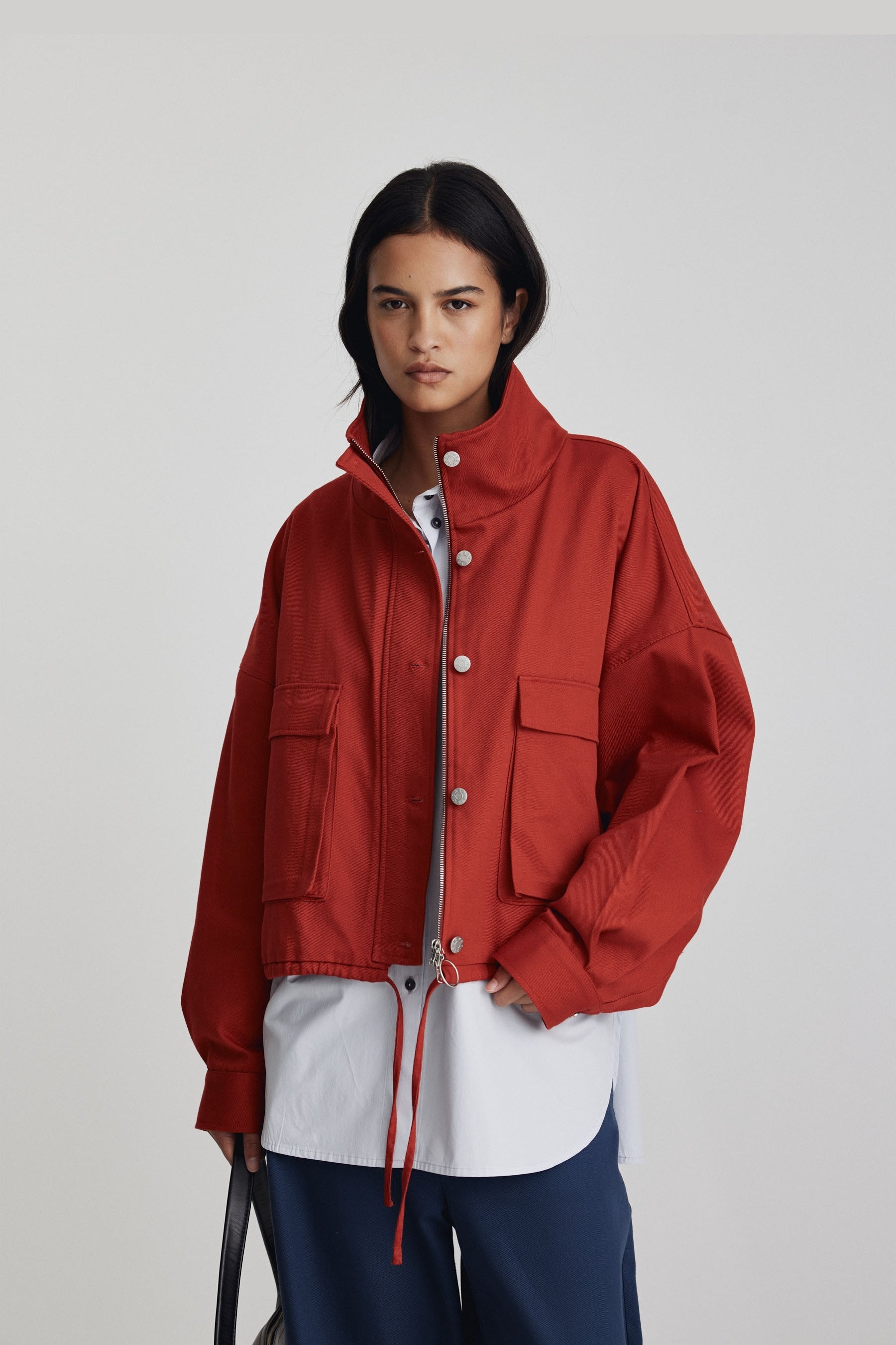 David Jacket Berry Red SS26