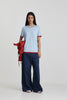 Florent Knt Tee Ice + Bright Red SS26
