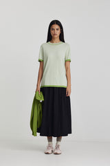 Florent Knit Tee Mint + Apple SS26