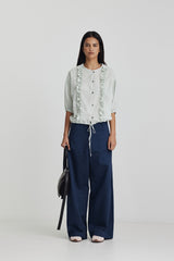 Freida Top Ruffle Mint SS26