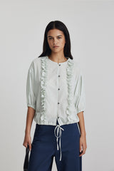 Freida Top Ruffle Mint SS26