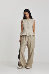 Paolo Top Sand Check SS26