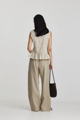 Paolo Top Sand Check SS26