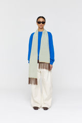 Lori Scarf  AW26 Mint + Butter + Brown